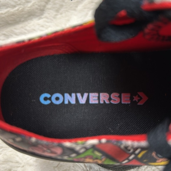 Converse Teen Titans Go kids sneakers size 3 low top shoes, EUC - Picture 5 of 9